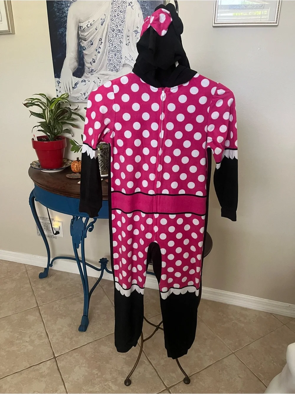 Disney Minnie Mouse Pajamas Onesie Nightgown Jumpsuit 7 / 8